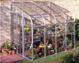 Halls 6x8 Silverline Curved Lean To